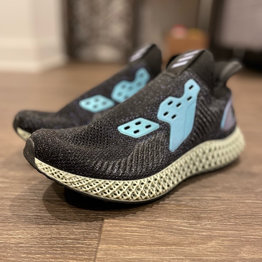 Adidas Alphaedge 4D Black Iridescent sz 9.5 - Picture 2 of 4